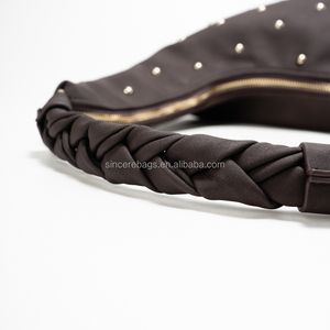 Nouveau Sac à Main Hobo Demi-Lune en Cuir Véritable pour Femme 2026, Design Vintage de Luxe, Bandoulière Chaîne, Portable, Effet Peau de Serpent - Product Image 4