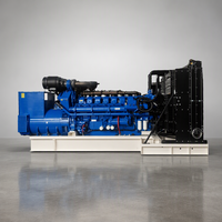 Groupe électrogène diesel à châssis ouvert 300kW-2000kW triphasé refroidi par eau démarrage automatique 50Hz puissance de pointe pour centre de données ATS 95% de rendement