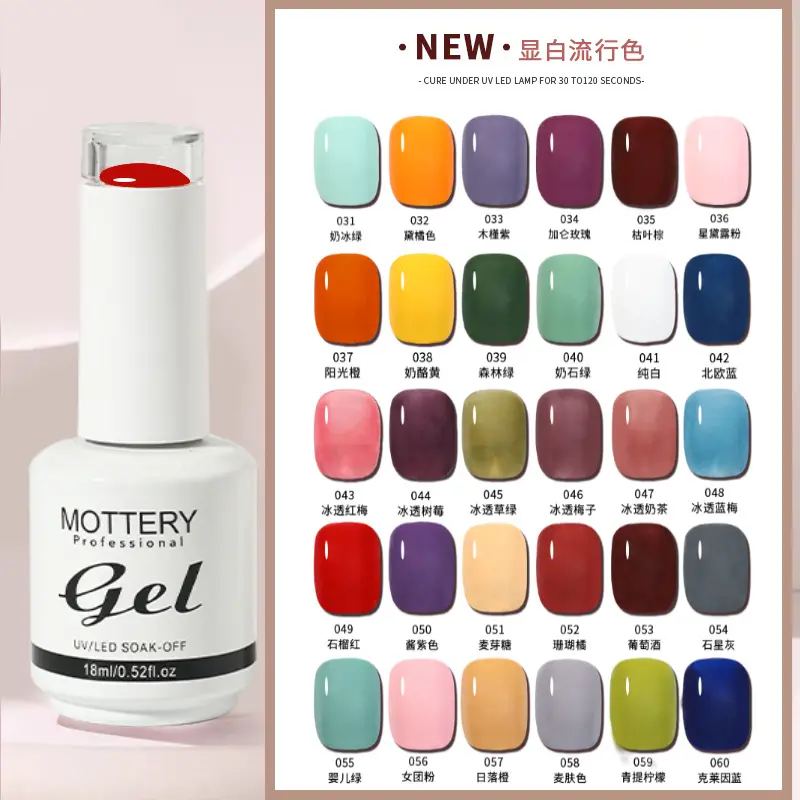 18ml Gel Nail Polish Varnish Hybrid Soak Off UV/LED Verni Semi-permanent Enamel Manicure For Nails Art Design