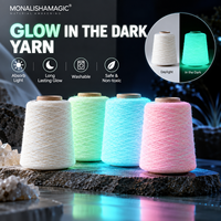 Fil à crocheter phosphorescent lavable pour jouets d'Halloween, porte-clés et projets DIY, service d'usine personnalisé