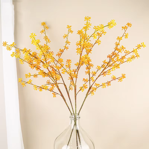 Modelo de fruta salvaje japonesa, arreglo de flores artificiales de eucalipto, rama larga, semilla de arroz de Milán para graduación de Navidad suave - Product Image 2