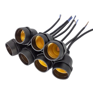 Dây ngoài trời ổ cắm vít cơ sở <span class=keywords><strong>E27</strong></span> giữ không thấm nước với <span class=keywords><strong>E27</strong></span> Đèn chủ sở hữu cơ sở - Product Image 1