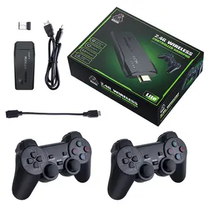 Game Stick 4K 10000 M8 Video Game Console 2.4G Double Wireless Controllers PS1 ATARI Retro TV Sticker