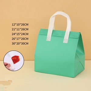 Bolsas de Entrega para Pasteles Personalizadas, Bolsas Térmicas Aislantes de Tela No Tejida para Empacar Pasteles de Leche y Tiramisú con Logotipo Personalizado - Product Image 3
