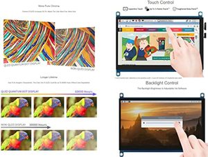 Waveshare 7inch QLED Quantum Dot Display Capacitive <strong>Touch</strong> <strong>Screen</strong> 1024*600 G+G Toughened Glass Panel Support <strong>Raspberry</strong> <strong>Pi</strong> <strong>5</strong> - Product Image 5