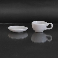 Mini service à thé en céramique, mini tasses à café DIY faites à la main, accessoires pour maison de poupée, jouets de cuisine et de restaurant pour enfants, mini service à thé de poche