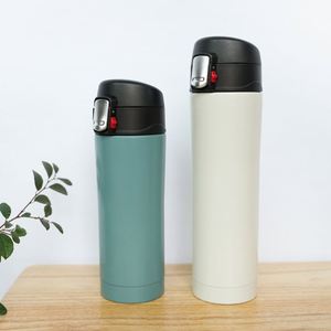 Vaso Térmico Ecológico Japonés Minimalista de 450 ml para Viajes en Auto, Acero Inoxidable 304, Tapa con Cierre Hermético, Venta al Por Mayor, Regalo - Product Image 3