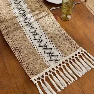 1 pz Runner da Tavolino Stile Boho, Decorazione Rustica per la Casa in Stile Rustico per Soggiorno, Runner Intrecciato per Comò - Product Image 6