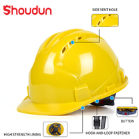 Casque de sécurité ventilé pour chantier de construction, casque de protection industrielle, casque de sécurité ventilé pour chantier de construction