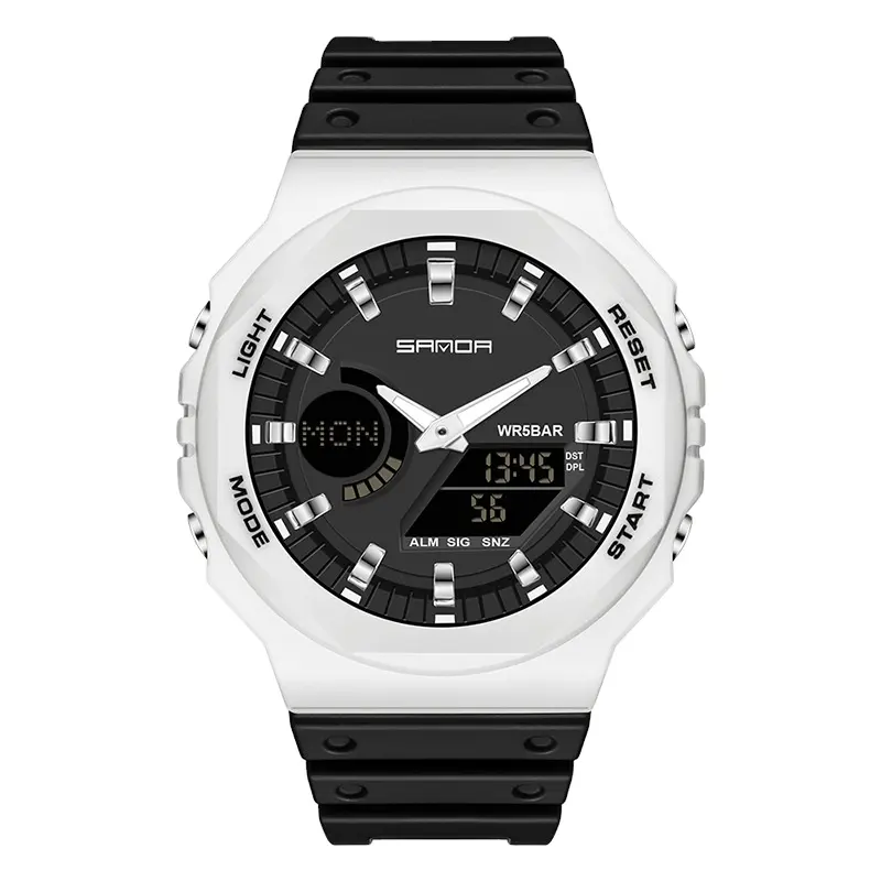 SANDA 2022 New Casual Women's Watches Fashion Luxury Digital Quartz Watch for Female Clock 5ATM Waterproof Relogio Feminino 6016