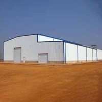 Entrepôt à structure métallique préfabriquée, bâtiment de stockage industriel personnalisé, hangar en structure métallique