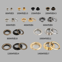 Œillets ronds en laiton de 3-40 mm, boutons métalliques, boucles pour chaussures, rivets creux en cuir, boutons à clou pour sacs publicitaires et présentoirs
