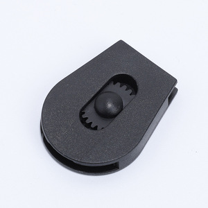 Adjustable <b>Plastic</b> <b>Sliding</b> Buckle Black Flat Gear Lock For Garment Bag Accessories Durable - Product Image 2