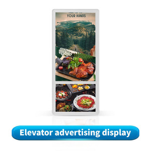 Pantalla de visualización de publicidad Android 14 RJ45 1920*1080 soporte multilingüe para promoción de ascensores paredes de Centros Comerciales - Product Image 4