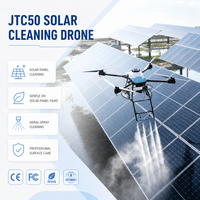 Nouveau drone de nettoyage de panneaux solaires JTC50, drone industriel photovoltaïque haute pression prêt à voler, machine d'entretien des modules photovoltaïques, solaire