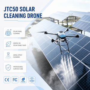 Drone de nettoyage de panneaux solaires, UAV industriel de lavage photovoltaïque, équipement de maintenance solaire pour fermes solaires - Product Image 1