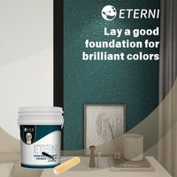 Pintura de Emulsión Mineral (Tipo A) Ecológica, Imprimación y Acabado Todo en Uno, para Paredes Interiores Revestidas, Aplicación con Brocha, Alta Cobertura, Revestimiento Líquido