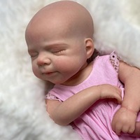 Poupées Reborn LouLou en silicone souple de 13 pouces, personnalisation du sexe et de la coiffure, jouets de poupées simulant des nourrissons prématurés