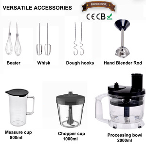 Multi-<strong>Function</strong> Vertical Color Mixer Machine <strong>Hand</strong> Blender with <strong>Variable</strong> <strong>Speed</strong> for Kitchen Use Push Button <strong>Controls</strong> - Product Image 5
