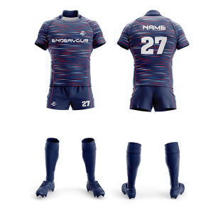 Chemise de rugby sublimée en gros livraison rapide uniforme de rugby réversible avec numéro de logo d'équipe personnalisé pour l'équipe - Product Image 4