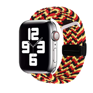 마그네틱 버클 부드러운 탄성 꼰 나일론 루프 시계 밴드 Apple Watch 시리즈에 적합 42mm 46mm 40mm 41mm 44mm 45mm 49mm - Product Image 6