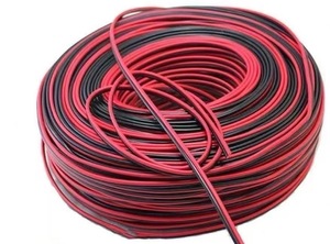 Flat Ribbon 2 Lõi Cáp màu đỏ và màu đen bị mắc kẹt dây điện tử - Product Image 2