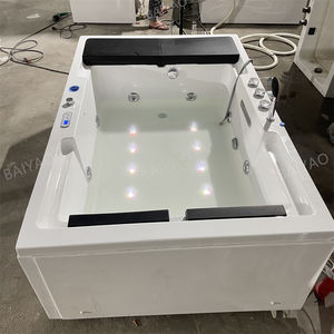 Precio barato Jacuzzis para 2 personas Bañera de <span class=keywords><strong>hidromasaje</strong></span> acrílica de <span class=keywords><strong>hidromasaje</strong></span> para dos personas <span class=keywords><strong>con</strong></span> tres faldas Bañera de lujo para hotel - Product Image 2