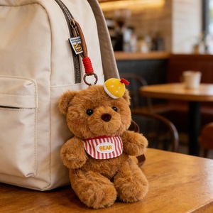 Peluche Super Morbido a Forma di Orso o <span class=keywords><strong>Volpe</strong></span> Cartone Animato Ricamato con Cordino e Perline Ponderate, Compagno da Tavolo Antistress - Product Image 3