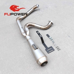 Tuyaux d'échappement 2 en 1 pour <span class=keywords><strong>Harley</strong></span>-Davi*dson Dyna Low Rider FXDL 2 Into 1 - Product Image 1