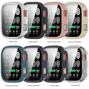 Fundas de vidrio templado para reloj Amazfit <span class=keywords><strong>Bip</strong></span> Max, accesorios para reloj inteligente, Protector de pantalla, parachoques protector completo - Product Image 3