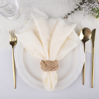 Nappe carrée en coton pur de haute qualité avec franges, napperon en tissu de coton à volants pour fête, banquet, mariage, événement, table à manger