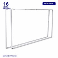 Cadre en profilé aluminium pour panneau d'affichage, personnalisable, ajustement précis, cadre métallique usiné CNC pour écran intelligent