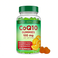 Complément Quotidien Coenzyme Q10 Ubiquinol en Gummies pour Adultes - Soin Naturel Végétalien de la Peau & Soutien Énergétique Immunitaire