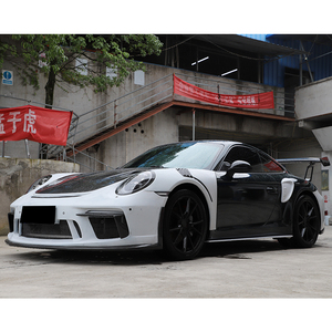 สปอยเลอร์กันชนหน้า/หลังคาร์บอนไฟเบอร์แบบเปียกสำหรับ 911 GT3RS ปี 2016-2018 พร้อมไฟตัดหมอกแบบ Bolt-On ใหม่ เหมาะสำหรับ 991.2 - Product Image 4