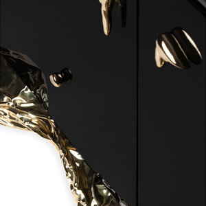 Foshan Top Luxury Furniture Manufacture <b>Console</b> Luxury Cabinet <b>Black</b> Sideboard Cabinets for Living Room DV-ANGRA-03-BOCAS Sidebo - Product Image 2