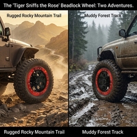 Jantes de camion 15x12 6x5.5, jantes 4x4 Beadlock forgées, adaptées aux Mustang F150 Bronco Prado FJ, jantes tout-terrain