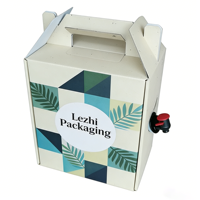 Conteneur à café chaud personnalisé pour restaurant, 1l 3l 5l, boîte à emporter en carton kraft pour café, boîte de transport de boissons pour café