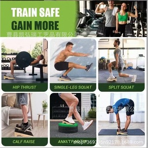 Tabla antideslizante para estirar piernas en casa, estirador de pantorrillas para sentadillas, equipo de fitness con cuña para sentadillas - Product Image 4