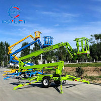 Plateforme de travail articulée sur chenilles électrique avec rotation à 360 degrés