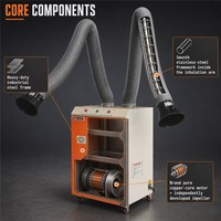Extracteur de fumées de soudage haute efficacité, collecteur de poussière industriel 2500m/h, autres équipements de filtration industrielle