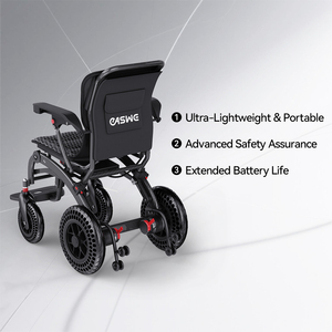 Fauteuil roulant électrique avec moteur 500W, pneus tout-terrain à crampons pour seniors, randonnée en forêt, exploration de réserves naturelles, autonomie accrue - Product Image 1