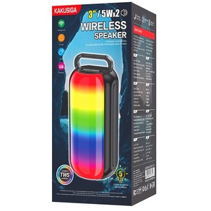 Enceinte Bluetooth Kakusiga 2x5W avec radio FM, lecteur de carte USB SD, portable - Product Image 5