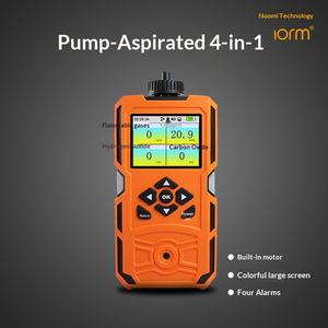 Détecteur de gaz portable <span class=keywords><strong>Nomi</strong></span> Pump Suction quatre-en-un : alarme de fuite de gaz inflammable/oxygène/sulfure d'hydrogène/monoxyde de carbone nocif - Product Image 5