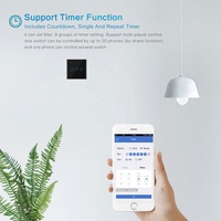 Interrupteur mural tactile intelligent avec panneau en verre, wi-fi, pour maison connectée, commande à distance