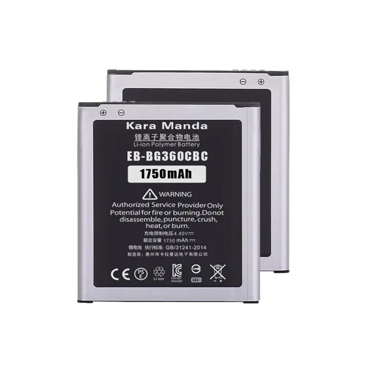1750mAh Factory Selling Lithium ion battery Cell Phone Battery EB-BG360CBC for Samsung Galaxy Battery J2 G3608 Replacement