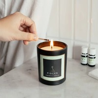Bougies de désodorisants dans une boîte-cadeau de marque privée de 5.5oz Bougie parfumée en cire de soja
