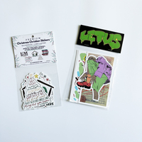 Vente en gros Packs d'autocollants étanches dans des sacs OPP Autocollants personnalisés en vinyle PVC découpés avec des matrices de dessin animé personnalisé