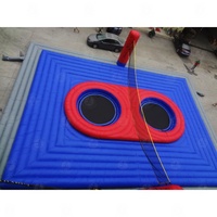 Jeu de sport de plage personnalisé avec souffleur d'air terrain de volley-ball gonflable à vendre
