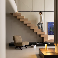 Conception d'appartement loft de style italien personnalisé, solution complète pour maison moderne de luxe avec mezzanine