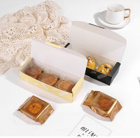 Boîte d'emballage pliable en papier kraft de qualité alimentaire avec logo personnalisé Boîtes en papier macaron biscuit gâteau avec fenêtre en PVC